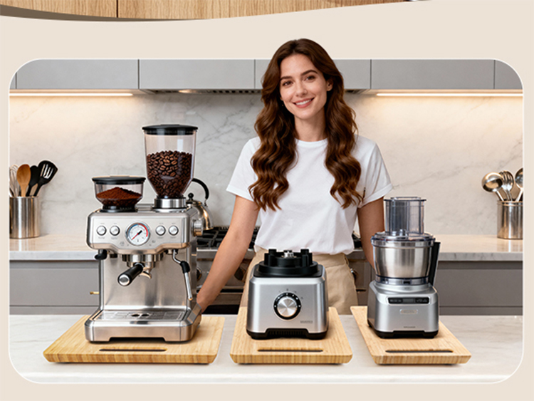 Bamboo coffee machine mobile tray, 360° rotating kitchen appliance, silent sliding base, cabinet storage rack(Image2) Bamboo coffee machine mobile tray, 360° rotating kitchen appliance, silent sliding base, cabinet storage rack(Image2)