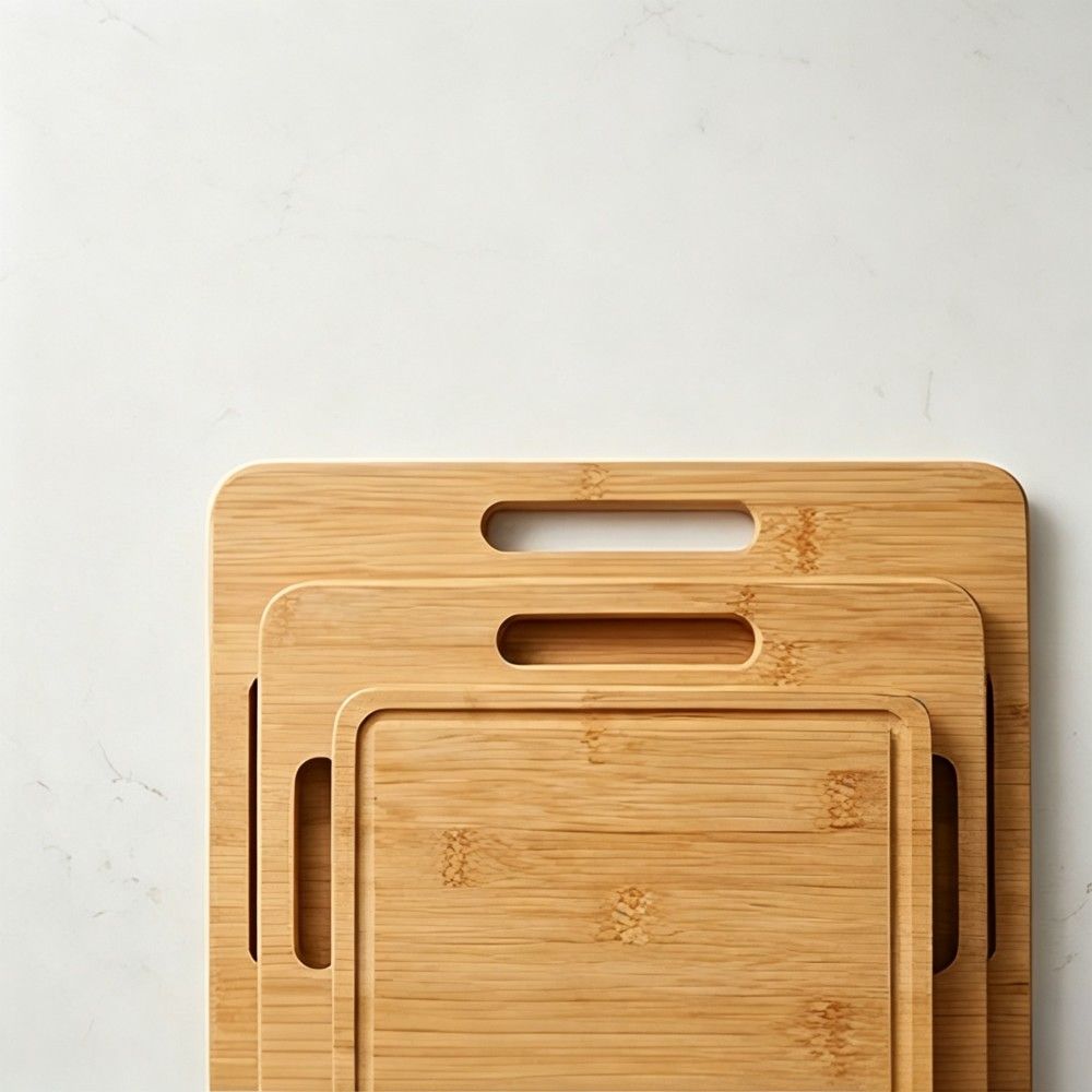 Rounded handle groove cutting board set(Image2) Rounded handle groove cutting board set(Image2)