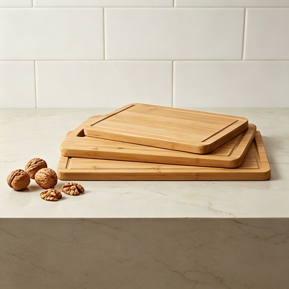 Rounded handle groove cutting board set(Image4) Rounded handle groove cutting board set(Image4)