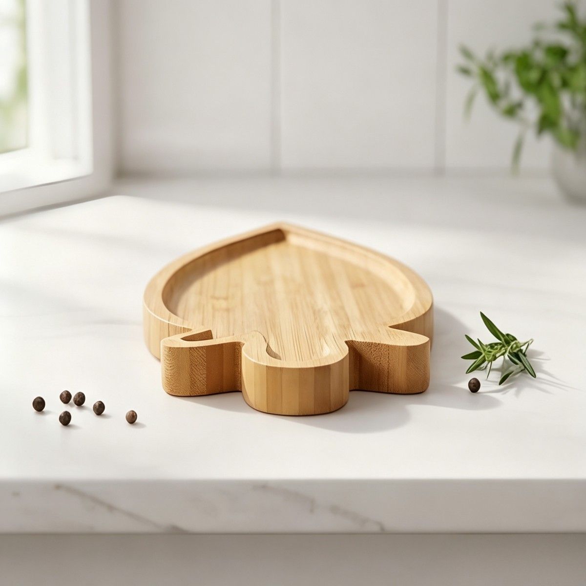 Carrot-shaped tray