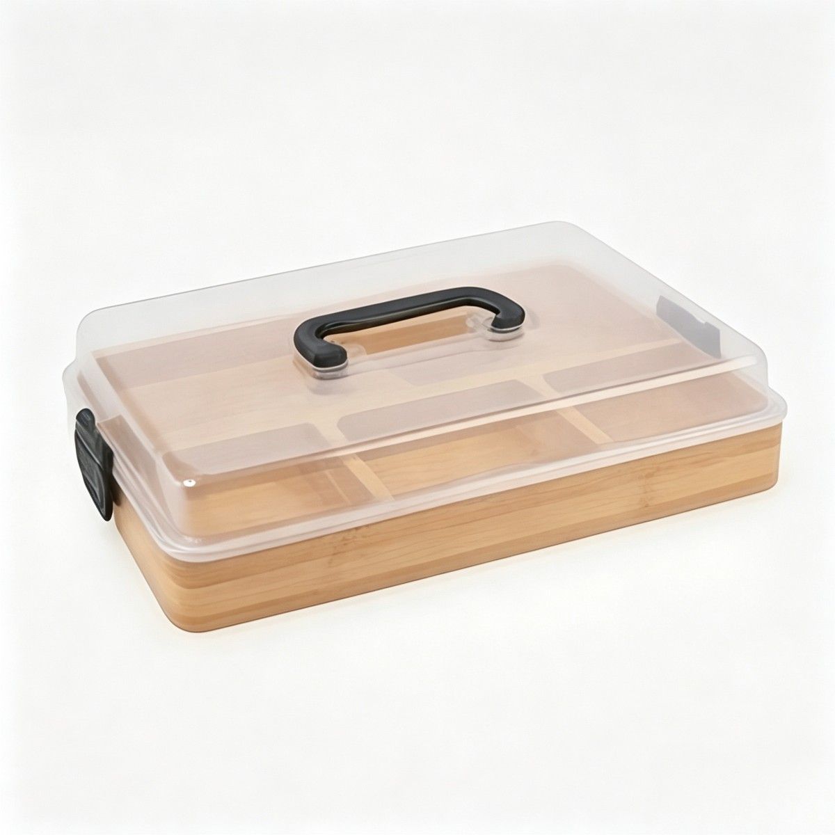 Quadrat sechs Raster Dim-Sum-Platte