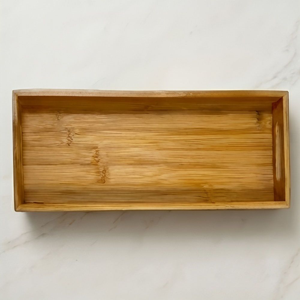 Long bamboo tray