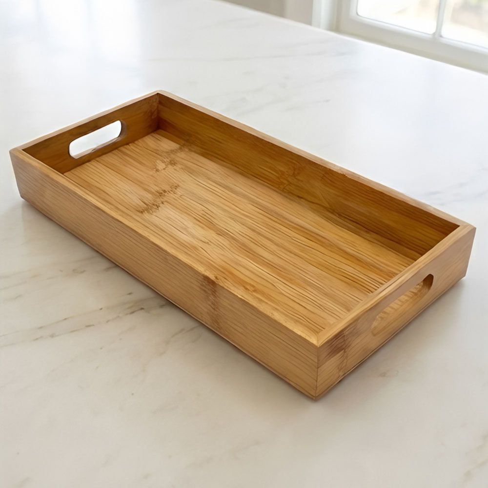 Long bamboo tray