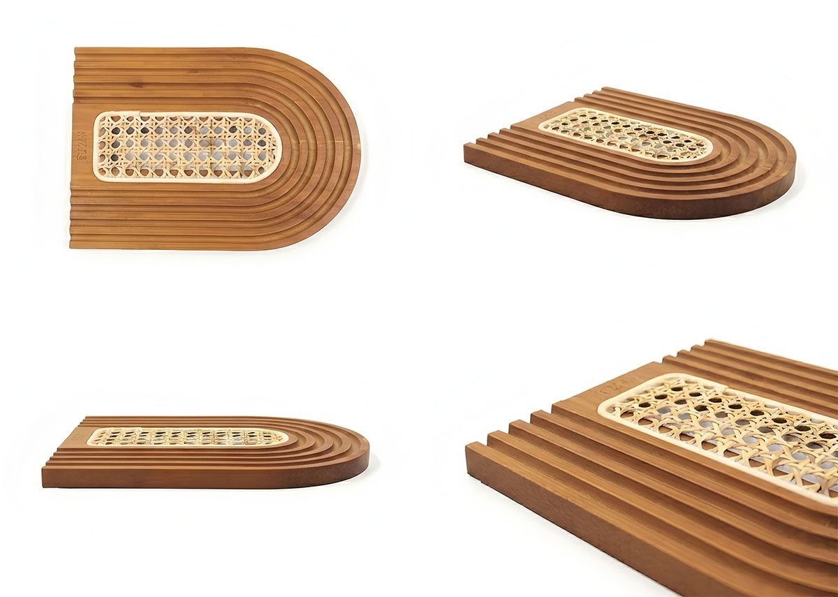 Walnut vine woven tray(Image1) Walnut vine woven tray(Image1)