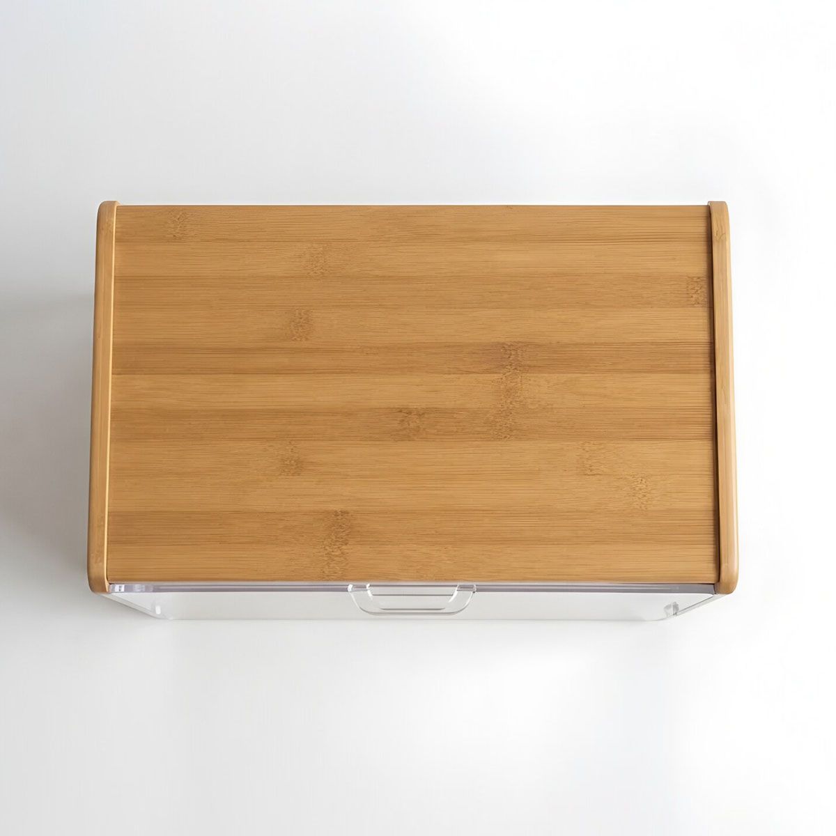 Acrylic bamboo baking bread box