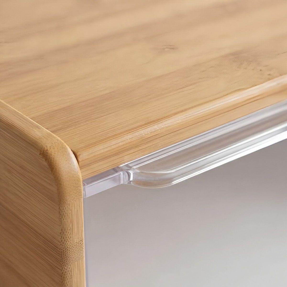 Acrylic bamboo baking bread box