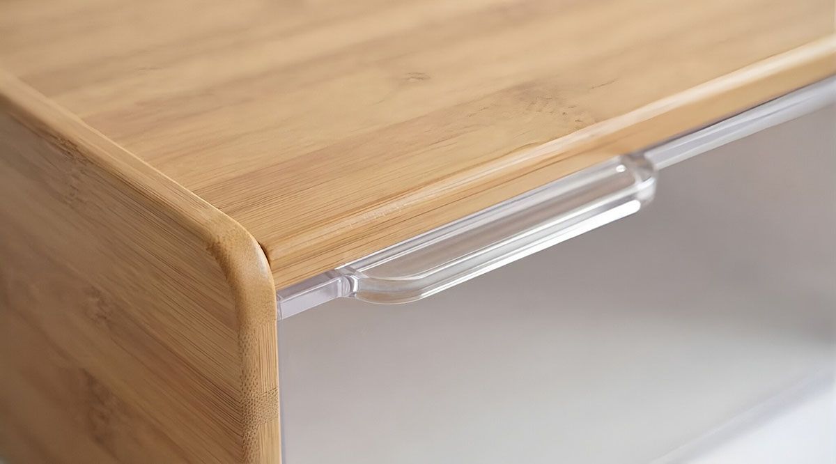 Acrylic bamboo baking bread box(Image5) Acrylic bamboo baking bread box(Image5)