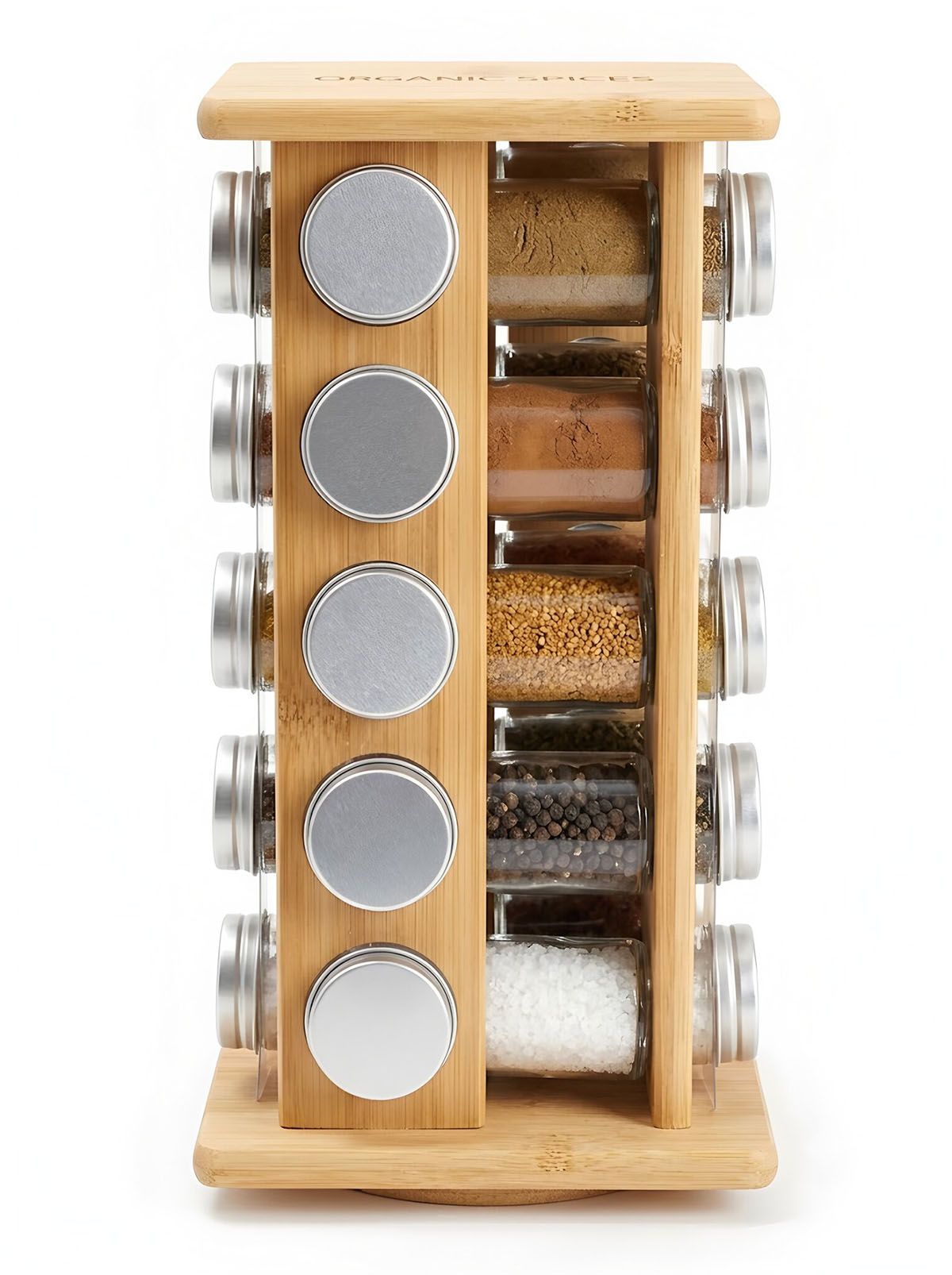 Rotating bamboo seasoning rack(Image2) Rotating bamboo seasoning rack(Image2)