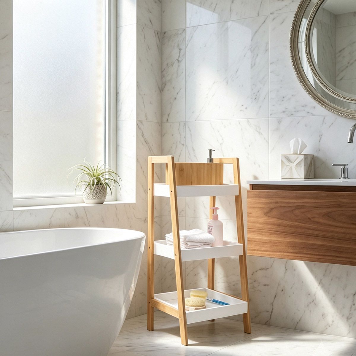 Bathroom shelf