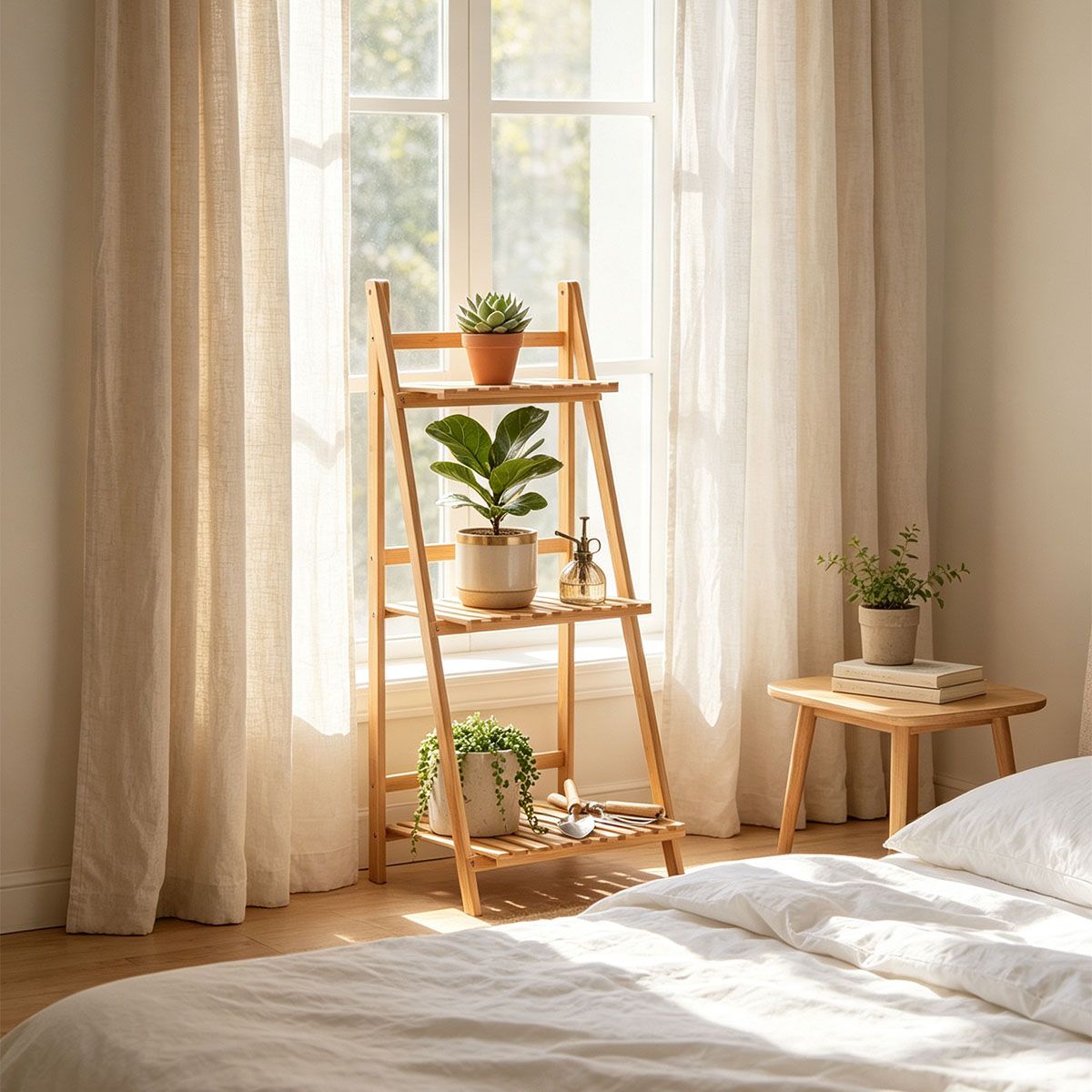 Plant step ladder