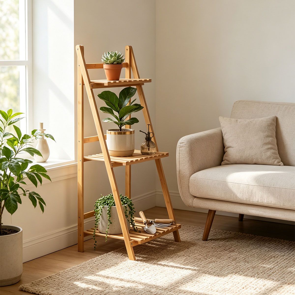 Plant step ladder