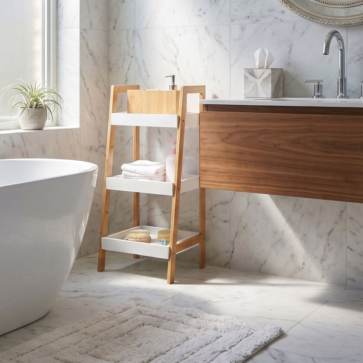Bathroom shelf