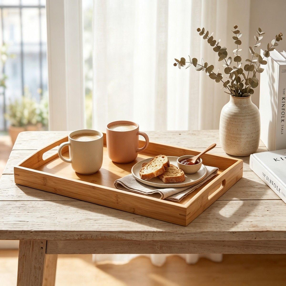 Classic bamboo tray