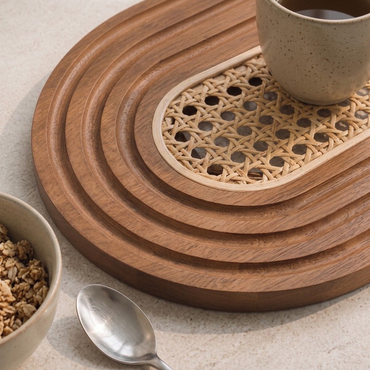 Vine woven bamboo design tray(Image2) Vine woven bamboo design tray(Image2)