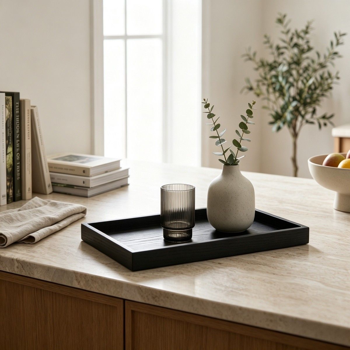 Black high-end tray