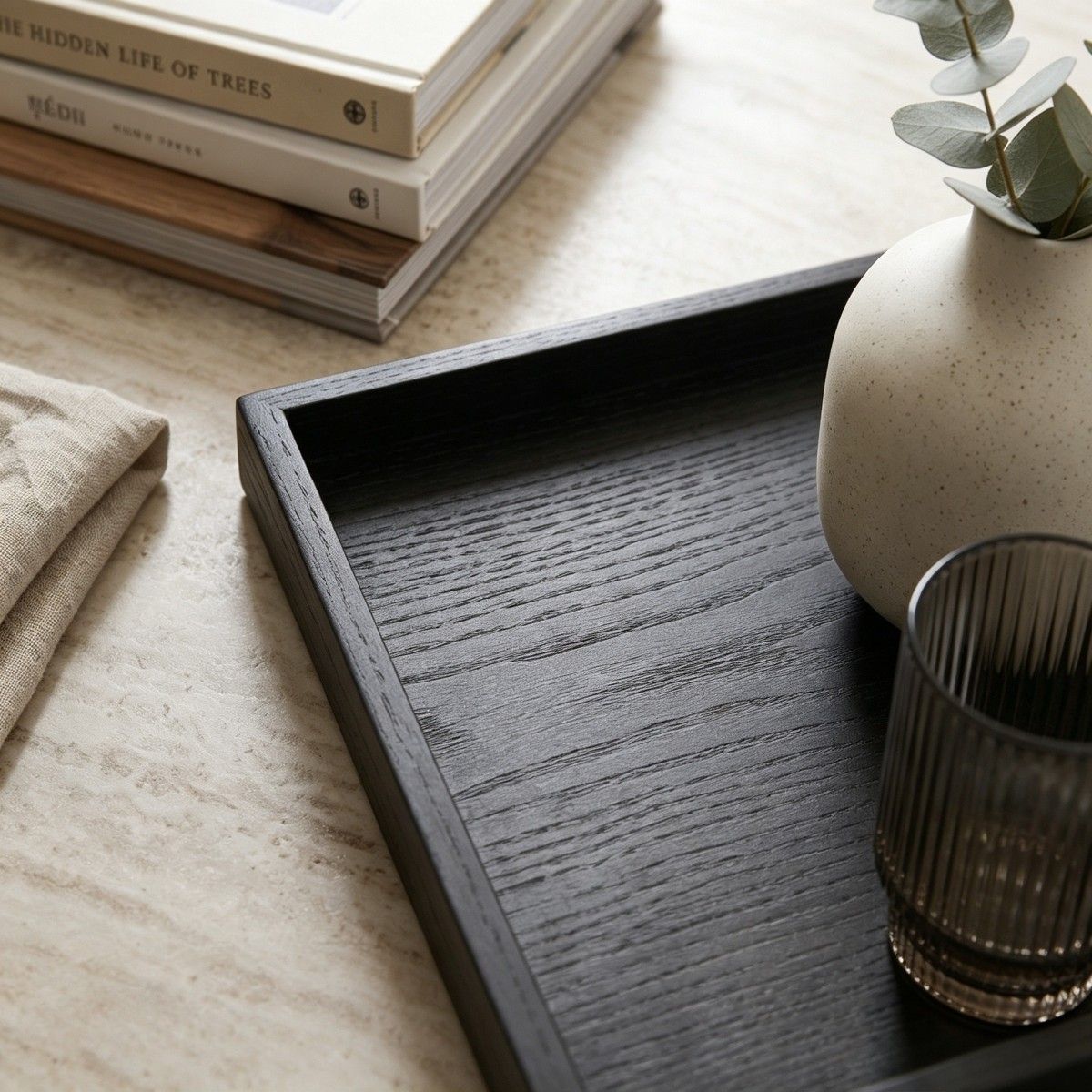 Black high-end tray