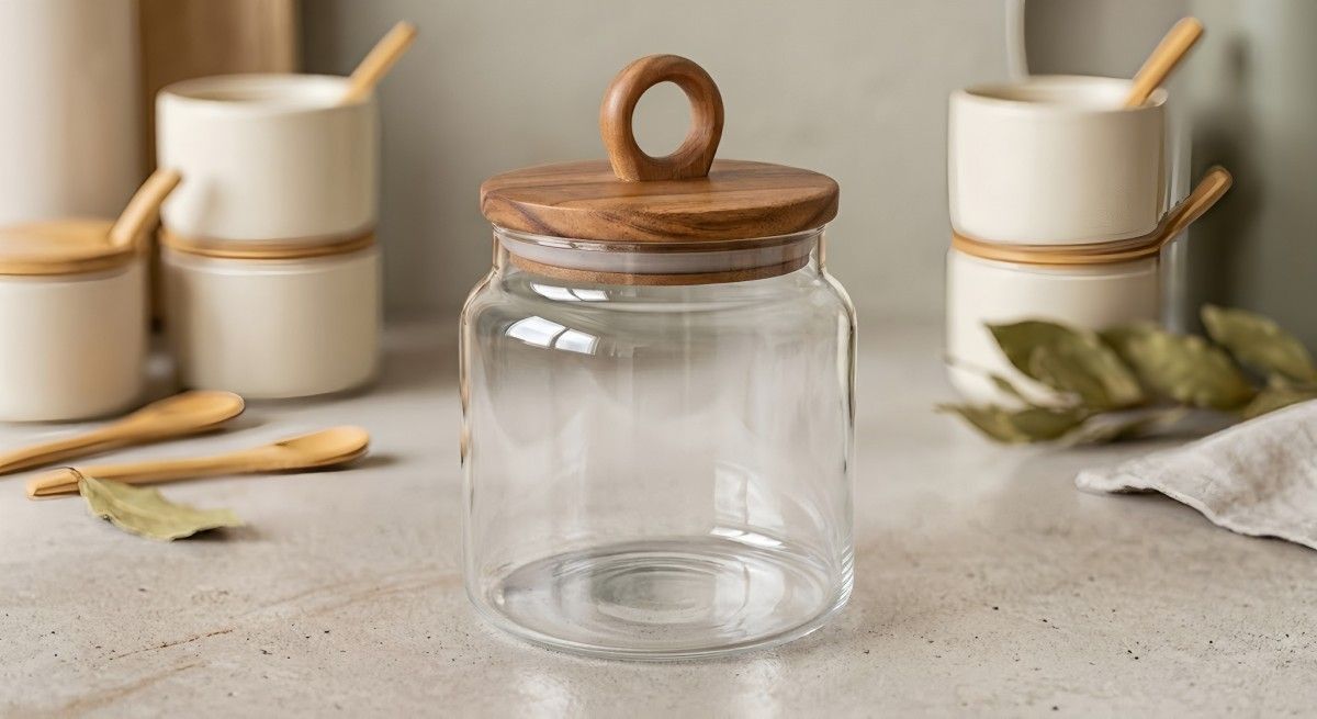 Versiegeltes Glas aus Akazienholz(Figur5)