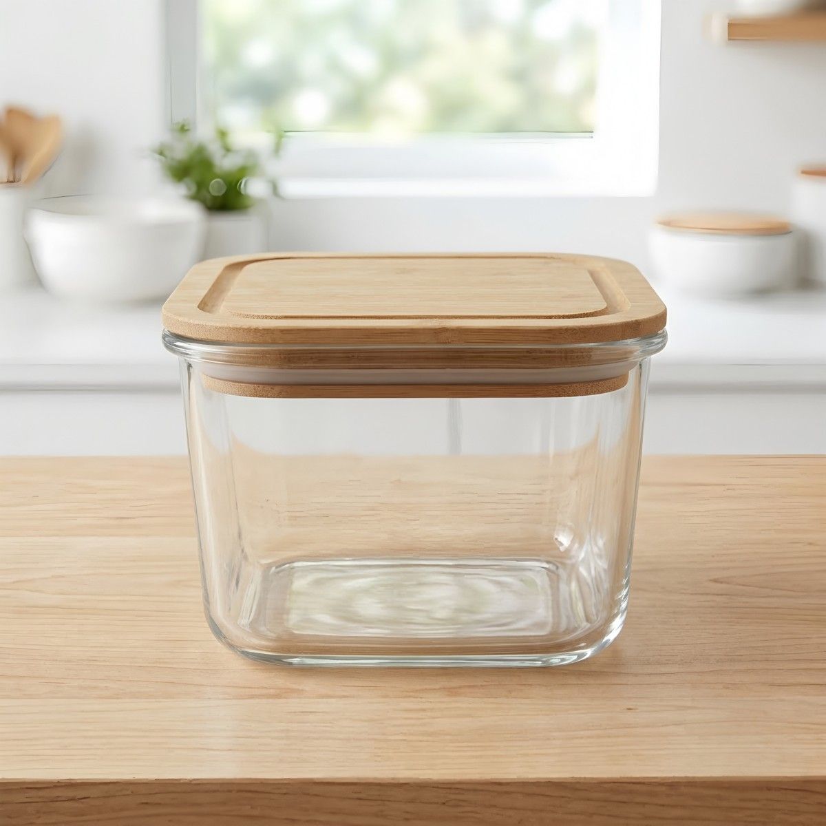 Bamboo covered glass preservation box(Image3) Bamboo covered glass preservation box(Image3)