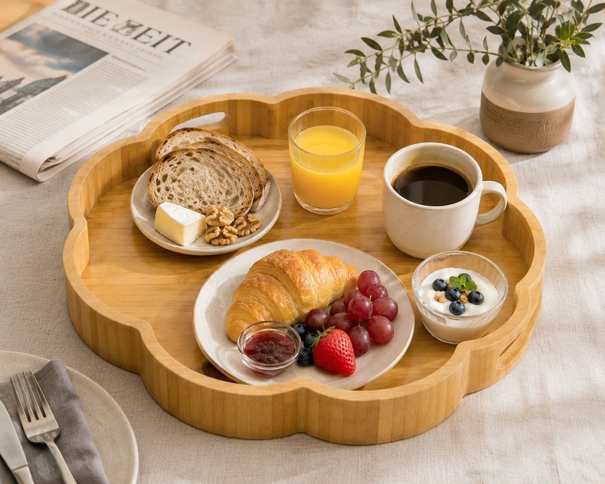 Flower shaped circular tray(Image4) Flower shaped circular tray(Image4)