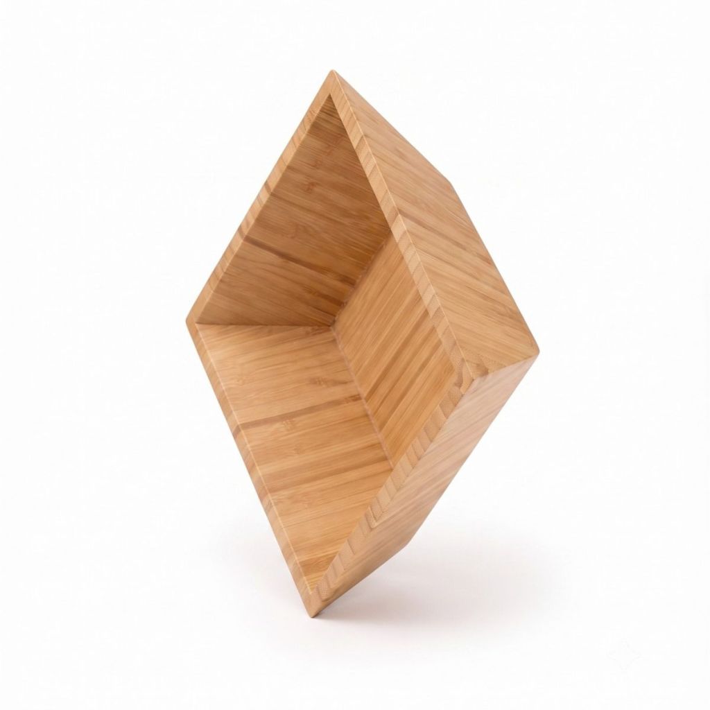 Geometry Bamboo Salad Bowl(Image3) Geometry Bamboo Salad Bowl(Image3)