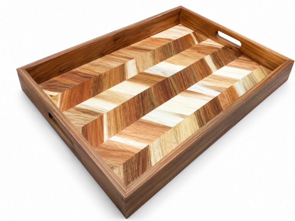 Acacia wood long tray(Image1)
