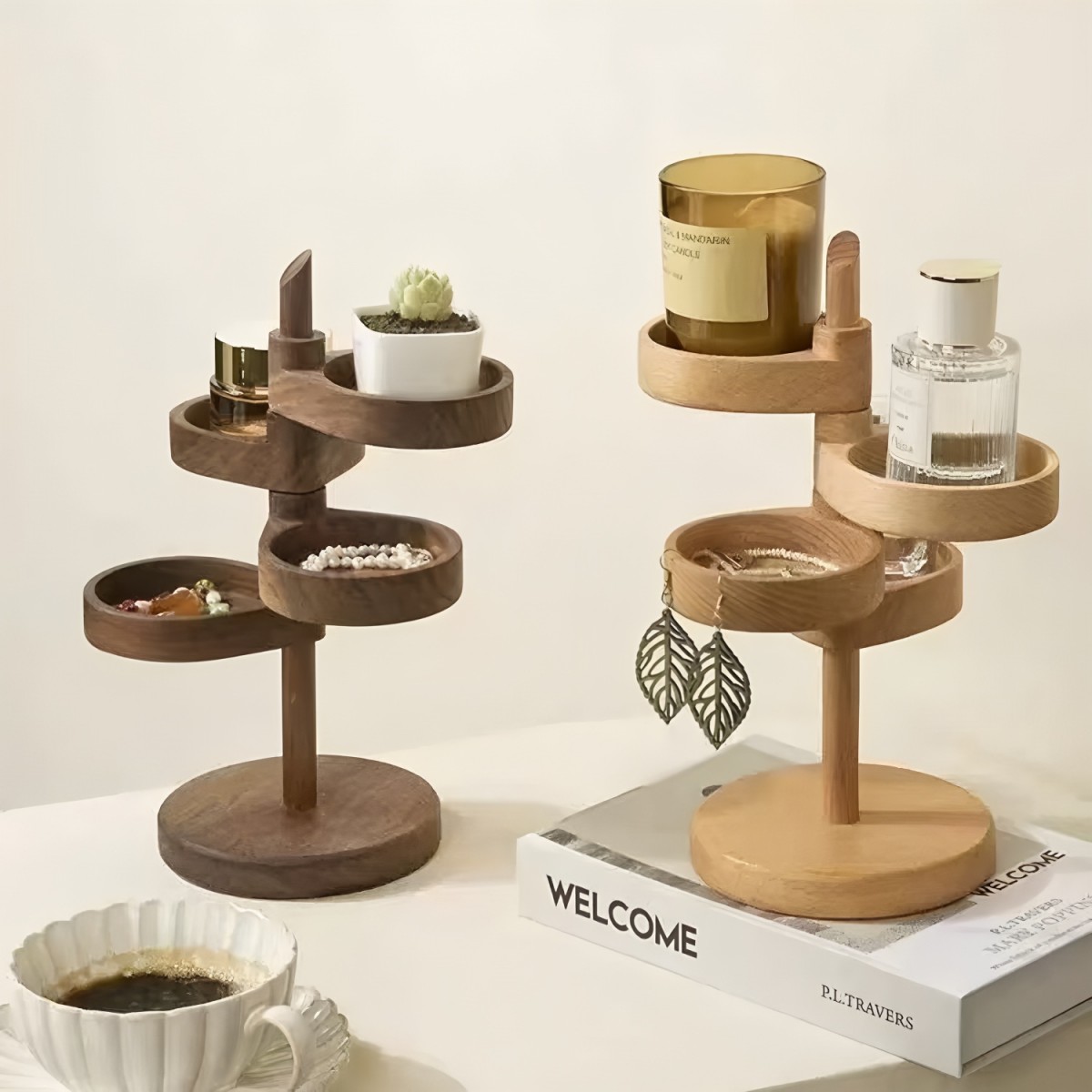 Rotating wooden storage rack(Image5) Rotating wooden storage rack(Image5)