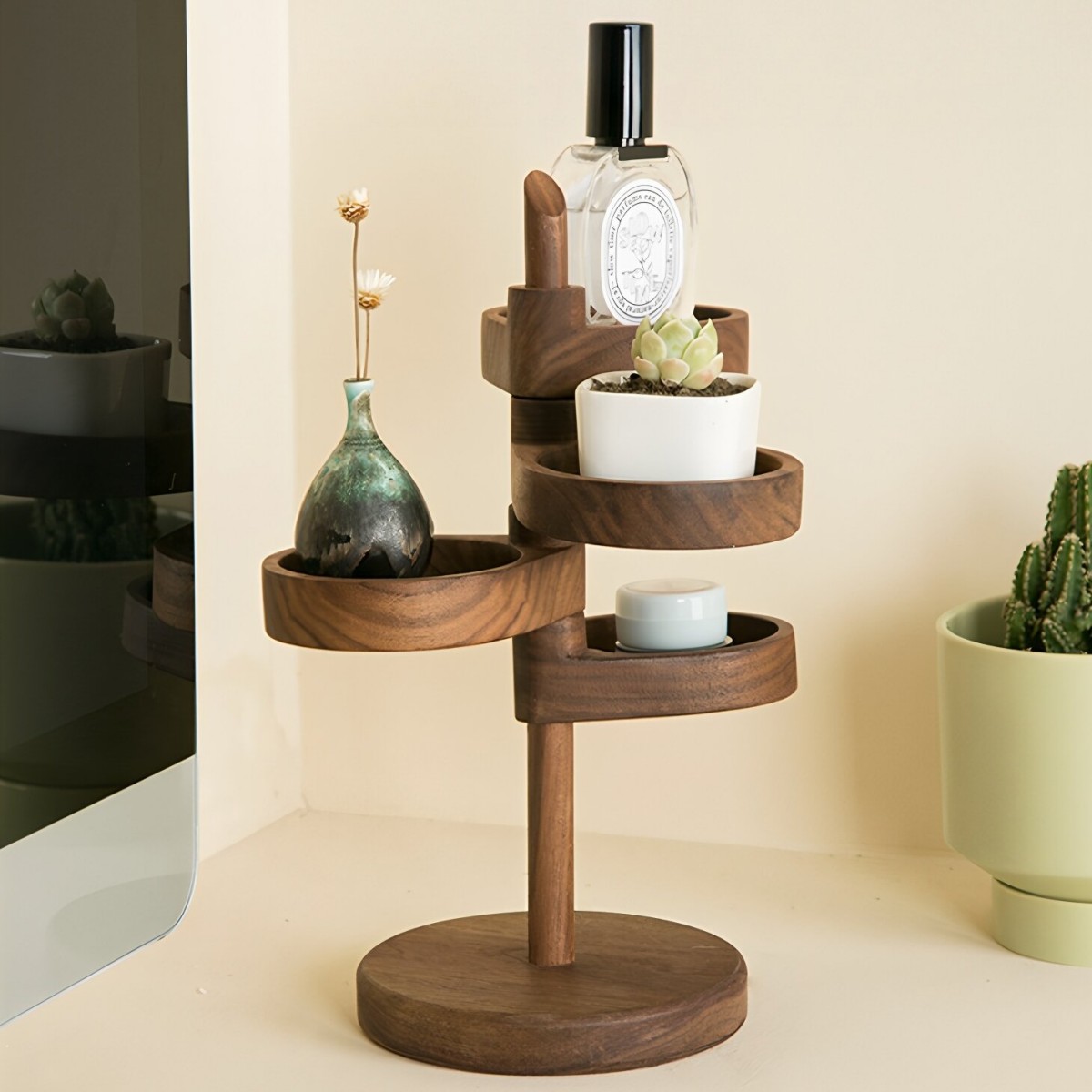 Rotating wooden storage rack(Image3) Rotating wooden storage rack(Image3)