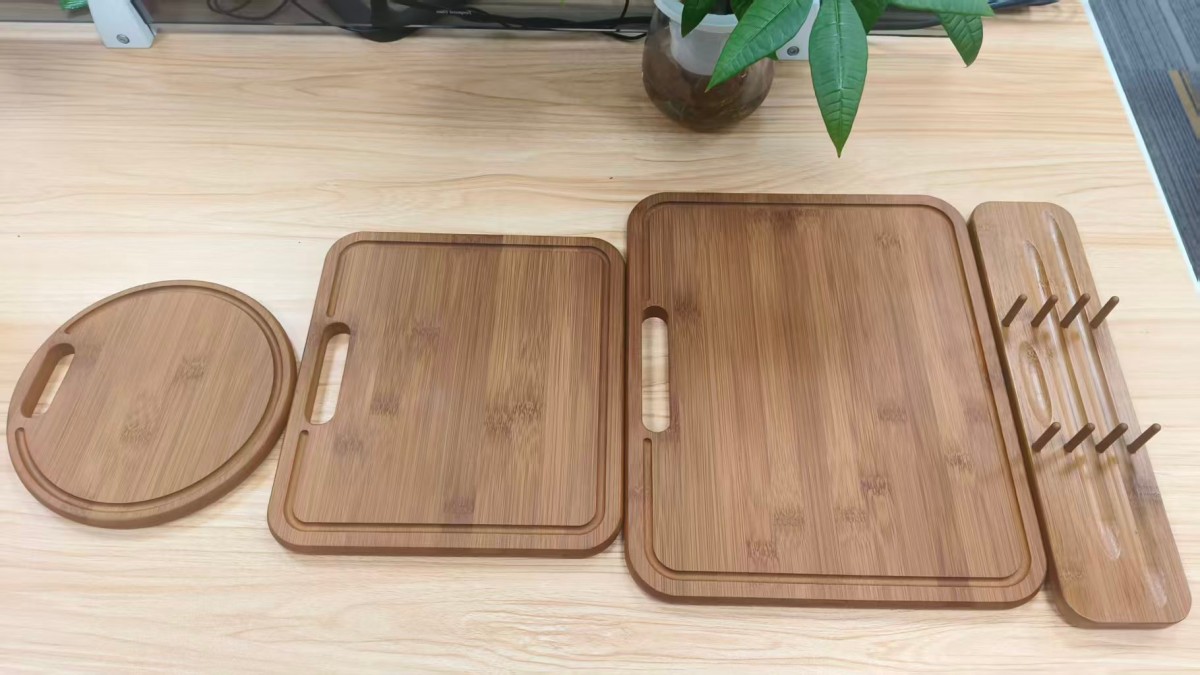 Carbonized bamboo cutting board three piece set(Image1) Carbonized bamboo cutting board three piece set(Image1)