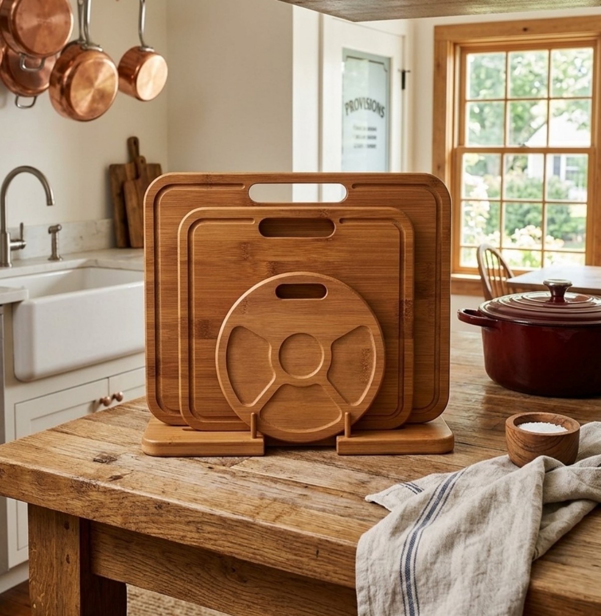 Carbonized bamboo cutting board three piece set(Image7) Carbonized bamboo cutting board three piece set(Image7)