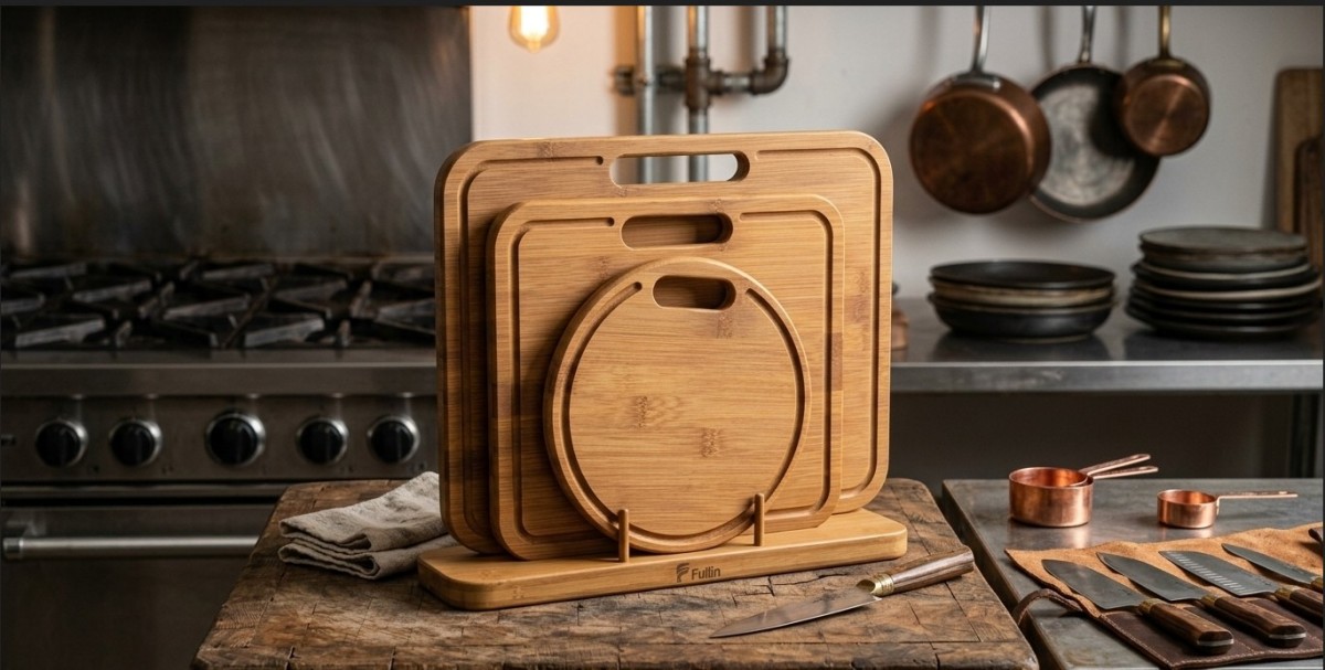 Carbonized bamboo cutting board three piece set(Image9) Carbonized bamboo cutting board three piece set(Image9)