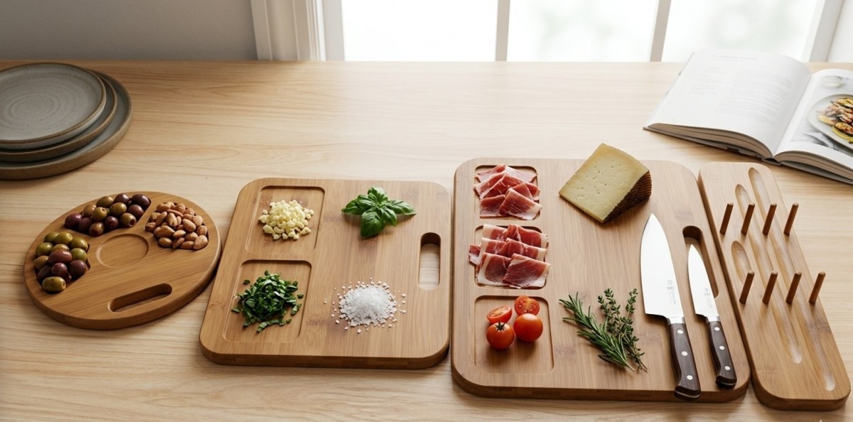 Carbonized bamboo cutting board three piece set(Image10) Carbonized bamboo cutting board three piece set(Image10)