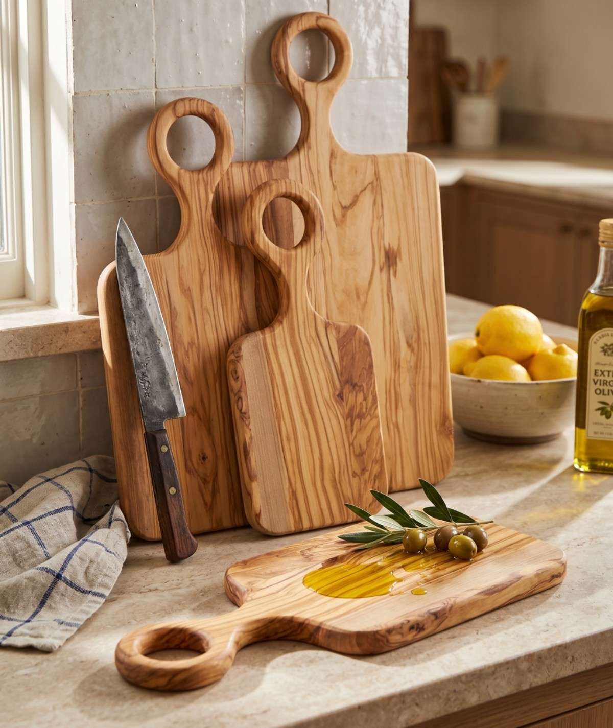 Olive wood chopping board(Image7) Olive wood chopping board(Image7)